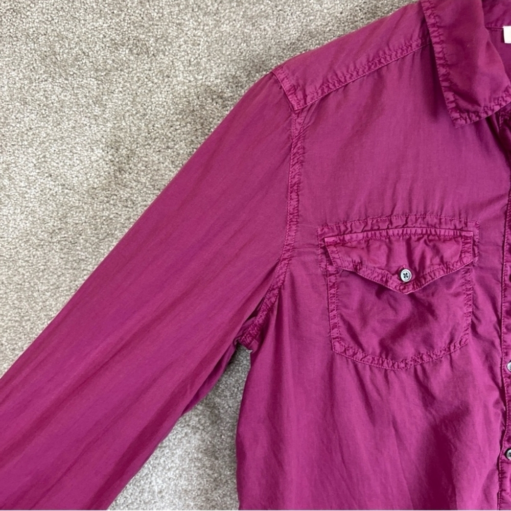 🌻Sundance Rich Purple Raspberry Button-Down Shirt - Picture 5 of 14